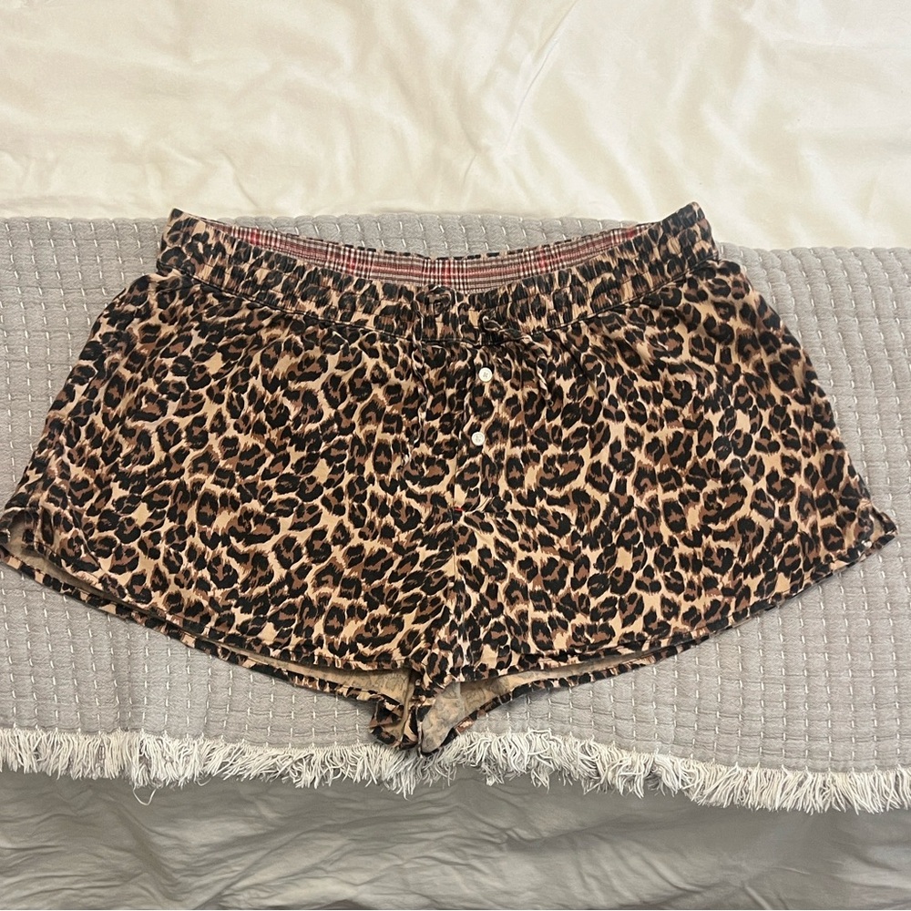 AERIE Leopard Print Shorts